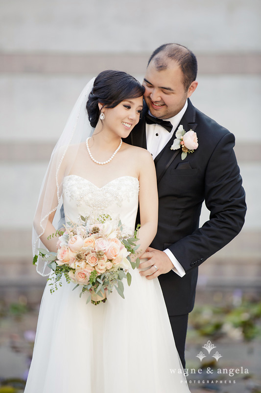 los angeles wedding couple